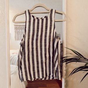 Striped Linen Blouse (Medium)